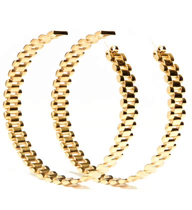 rolex hoop earrings|Womens Rolex Hoop Earrings .